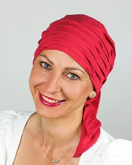 Šátek Alina malinová